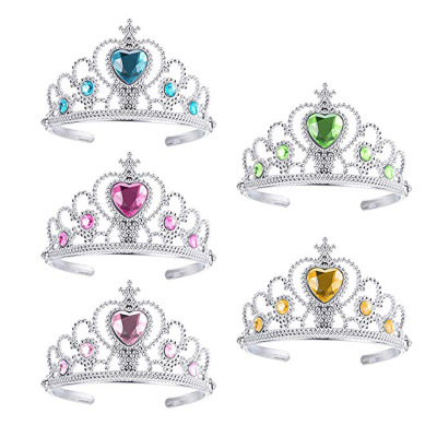 Frozen children crown princess tiara hair accessories plastic headband magic wand jewelry wholesale shop