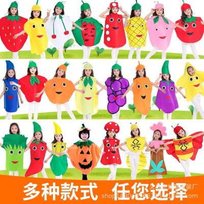 Halloween pumpkin costume fruit costume kindergarten environmental costume fashion show costume