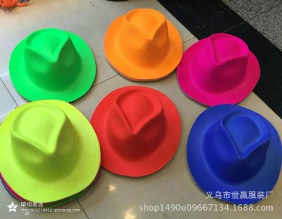 PVC printed cowboy hat monochromatic party supplies