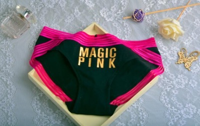 Underwear.8766.Manufacturer direct breathable and comfortable magic pink brand refreshing women's cotton panty comfortable lady's brief 
