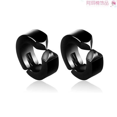 Arnan jewelry fashion trend earrings titanium steel men's individual ear clip simple personality manufacturers sales