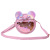 Round Transparent and Cute Mickey Children Princess Bag Fashionable Stylish Golden Leaf Laser Bow Girls' Bags