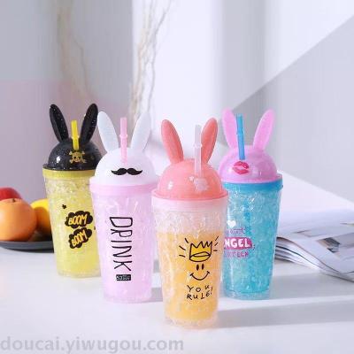 Rabbit ice cup cartoon cup modeling gift cup creative ice cup