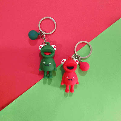 Cartoon big mouth frog key chain pendant handicraft accessories key accessories bag accessories pendant ornaments acceie