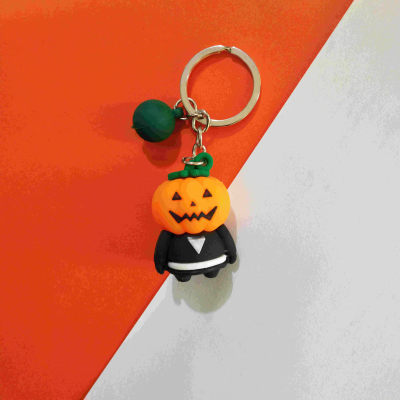 Cartoon pumpkin soft glue PPC doll quality male bag bag car pendant creative jewelry key chain
