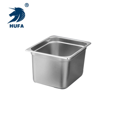 Customized 2/3 15cm Depth European Restaurant Hotel Buffet Food Storage Container Stainless Steel GN Pot