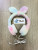 Direct sale yj-222 colorful bowknot plush headphone headset music headphone with cable strength factory brand