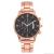 Hot style fashion hot sale business calendar alloy men's watch fake three-eye decorative quartz watch