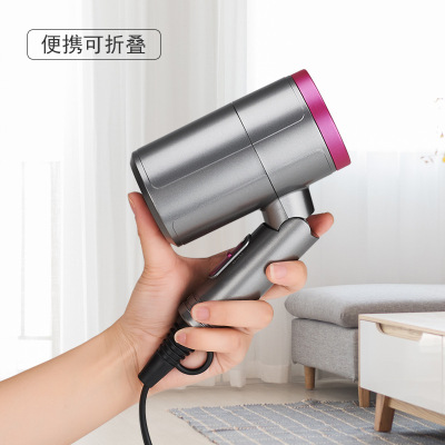 Manufacturer direct selling new folding hair dryer portable mini hair dryer metal spray hammer dryer