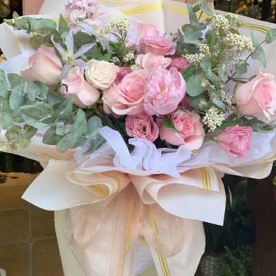 Fresh flower packing material Fresh flower wrapping paper waterproof hansu paper sansheng thread