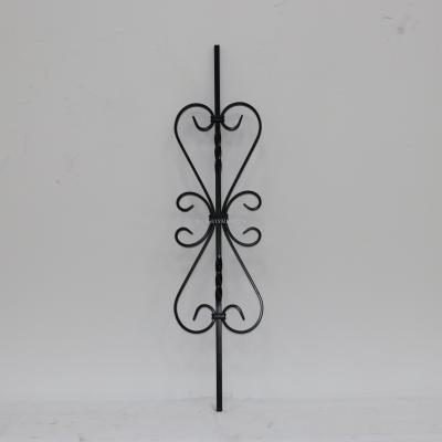 Iron railing stair handrail flower rod stair column