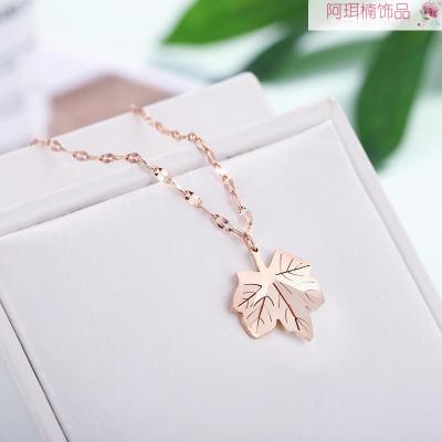 Arnan jewelry fashion stainless steel necklace titanium steel necklace Japan,Korea popular manufacturers direct sales