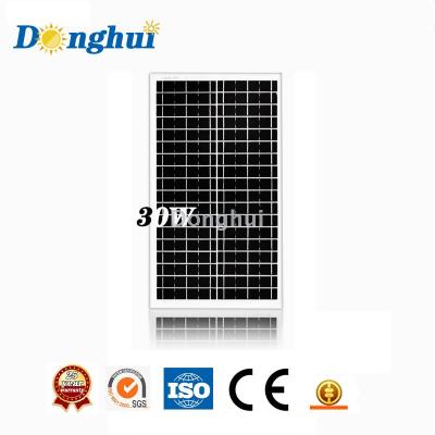 Donghui 36 cells 18v 30w polycrystalline solar panel assembly profiles solar panels wholesale china tabbing wire