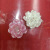 Acrylic the scrub hand sewing camellia imitation pearl flower hairpin 33 to 46 mm headpiece earrings shoes flower accessories