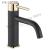 European-style all bronze flower water faucet cold and hot water basin faucet washbasin faucet