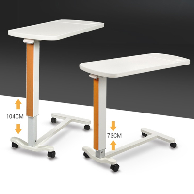 Hospital mobile table air control lifting table nursing bed ABS table adjustable height table