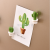 Mini three-dimensional cactus refrigerator paste 6 outfit creative cute cartoon magnets refrigerator magnets decoration
