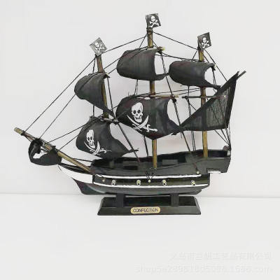 Craft ship model ship pirate ship the Caribbean pirate ship set sail without a hitch