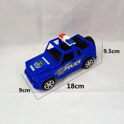 Bagged children's inertia toy police car educational toy