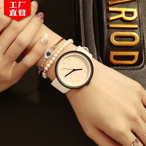 three-dimensional digital women‘s watch fashion student korean canvas women‘s watch creative women‘s quartz watch wholesale