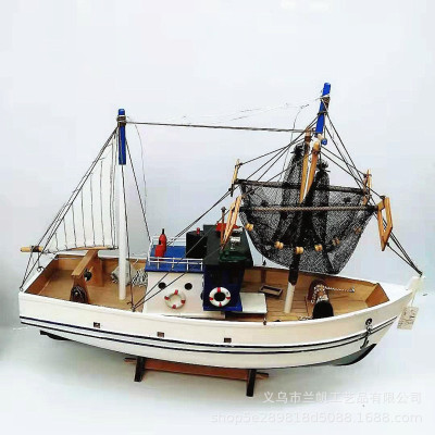 Model fishing boat sailing differently interior decoration interior decoration