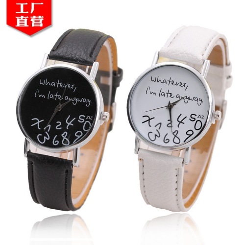 when ever i‘m late anyway geneva watch geneva english alphabet wholesale