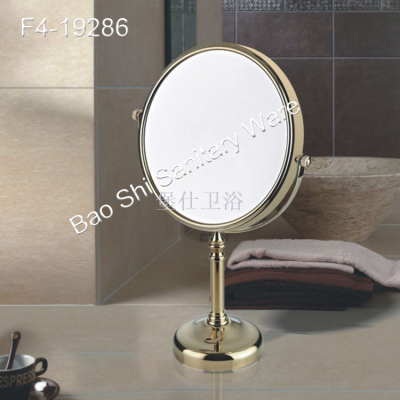 European stainless steel table makeup mirror magnification double-sided mirror 3X magnification glass dressing mirror
