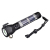 Solar-powered multi-function high-light flashlight with red light Warning light with an alarm survival hammer