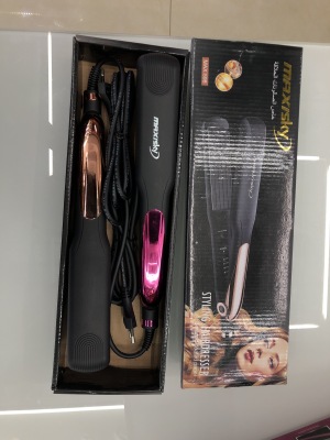 Splint straight hair curls inside buckle, anion pull straight how clip bang straightener does not hurt hair ironing board