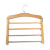 Multi-functional four-layer pants shelf shelf real wood primary color retro pants shelf