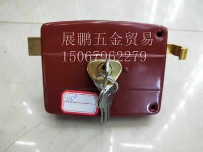 Wooden door  latch rim door lock with 120mmL bolt lock mortise lock