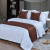 POLYESTER HOTEL BED RUNNER HOTEL BED FLAG BED SKIRT CUSHION PILLOW 