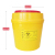 Round medical sharp tool box/sharp tool box medical waste box/small medical waste bucket medical trash