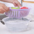 Fruit and vegetable tarpaulin cleaning basket plastic double layer drip basin baby bottle storage basket with lid