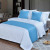 POLYESTER HOTEL BED RUNNER HOTEL BED FLAG BED SKIRT CUSHION PILLOW 