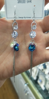 Swaro crystal earrings