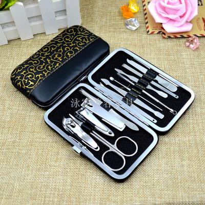 Nail clipper scissors manicure tools set nail file eyebrow clip acne needle