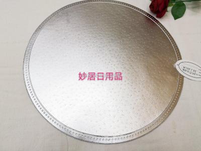 Environmentally Friendly PVC Golden of European Style Teacup Mat Ashtray Pad Vase Pot Mat Tray Mat