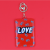 Love letter student meal card special mini fashion card bag bus card bag key ring pendant