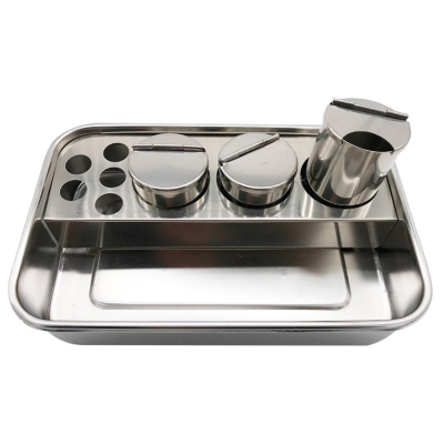 Magnetic disinfecting stainless steel square tray injectionstainless steel tray replacement iodine-proof tray