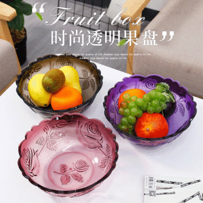 Thickened plastic tray clear fruit bowl vegetable bowl