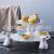 Ceramic creative cute rabbit cake tray exported to Italy birthday cake shelf wedding festival fruit dessert table