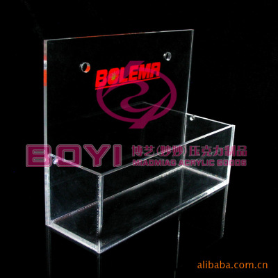 Customized acrylic small jewelry dressing box can be hung slot plate acrylic small hardware screw display box