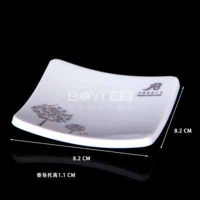 Acrylic hotel supplies small soap dish soap holder square Acrylic soap stand manufacturers customized