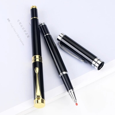 Business office metal neutral pen water-based metal ballpoint pen high end gift advertising pen can be customized