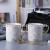 European creative luxury mug 12 constellation gold-plated mug couple cup home ceramic mug