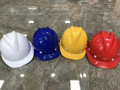 National Standard FRP Helmet Construction Leader Labor Safety Construction Engineering Electric Power Four Seasons Breathable Helmet Printed Words