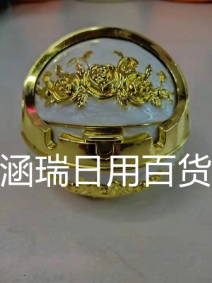 European ashtray gold and silver coloring