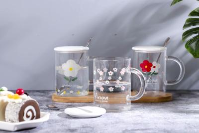 glass mug flower cup ceramics items