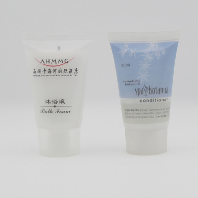 Disposable hotel clear thin plastic boy lotion shampoo tube quality 